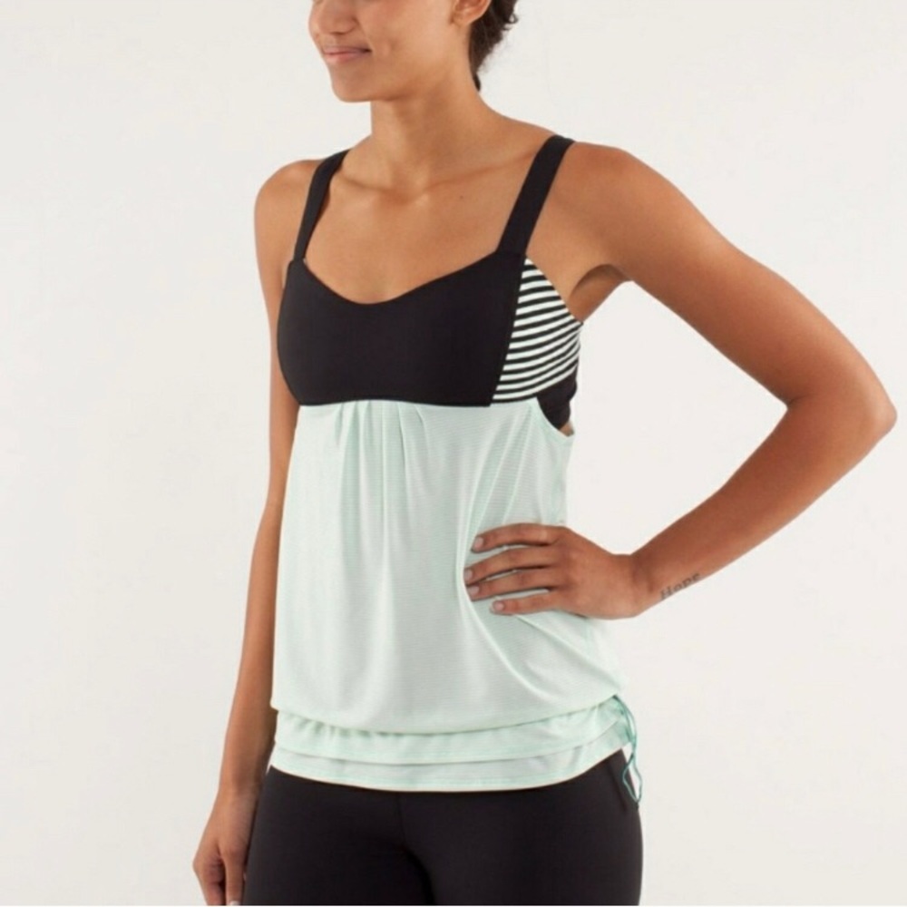 Mint Back on track tank top- lululemon